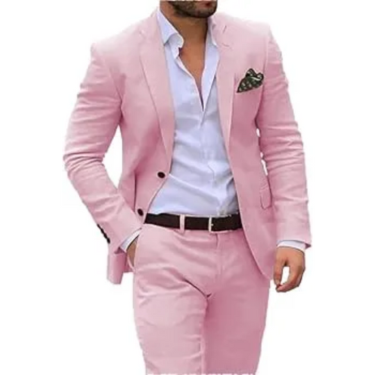 Men's 2-Piece Modern Wedding Guest Suit