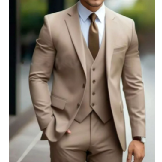 Men's 3-Piece Classic Wedding Guest Suit