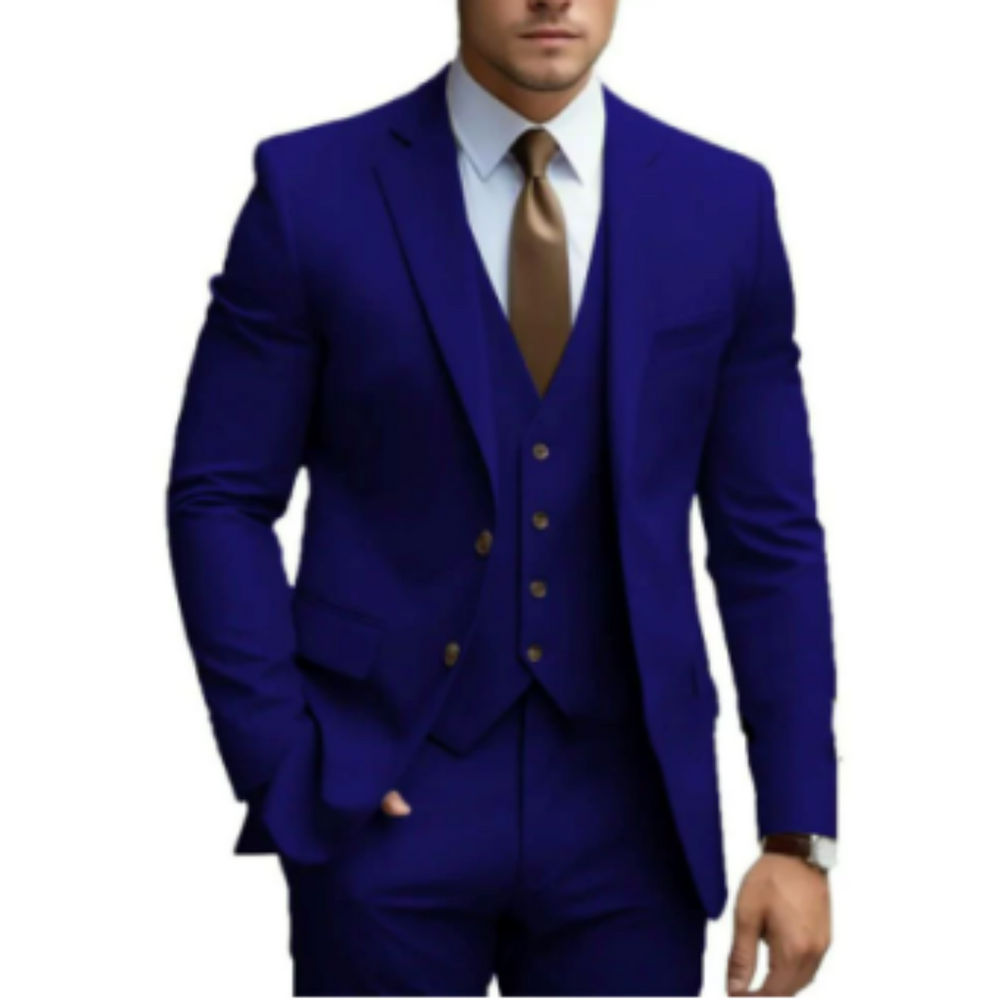 Men's 3-Piece Classic Wedding Guest Suit