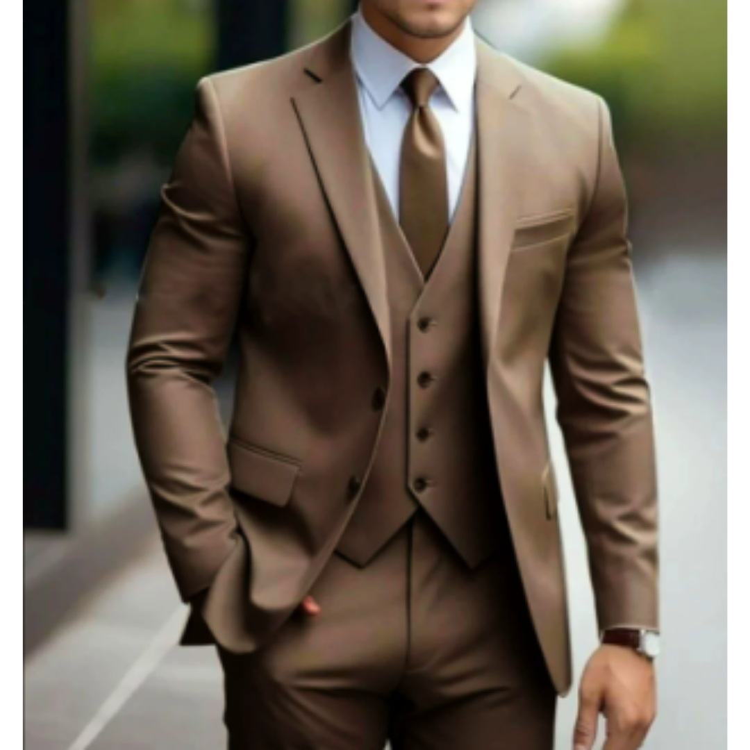 Men's 3-Piece Classic Wedding Guest Suit