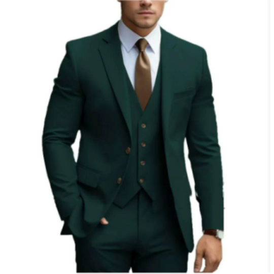 Men's 3-Piece Classic Wedding Guest Suit