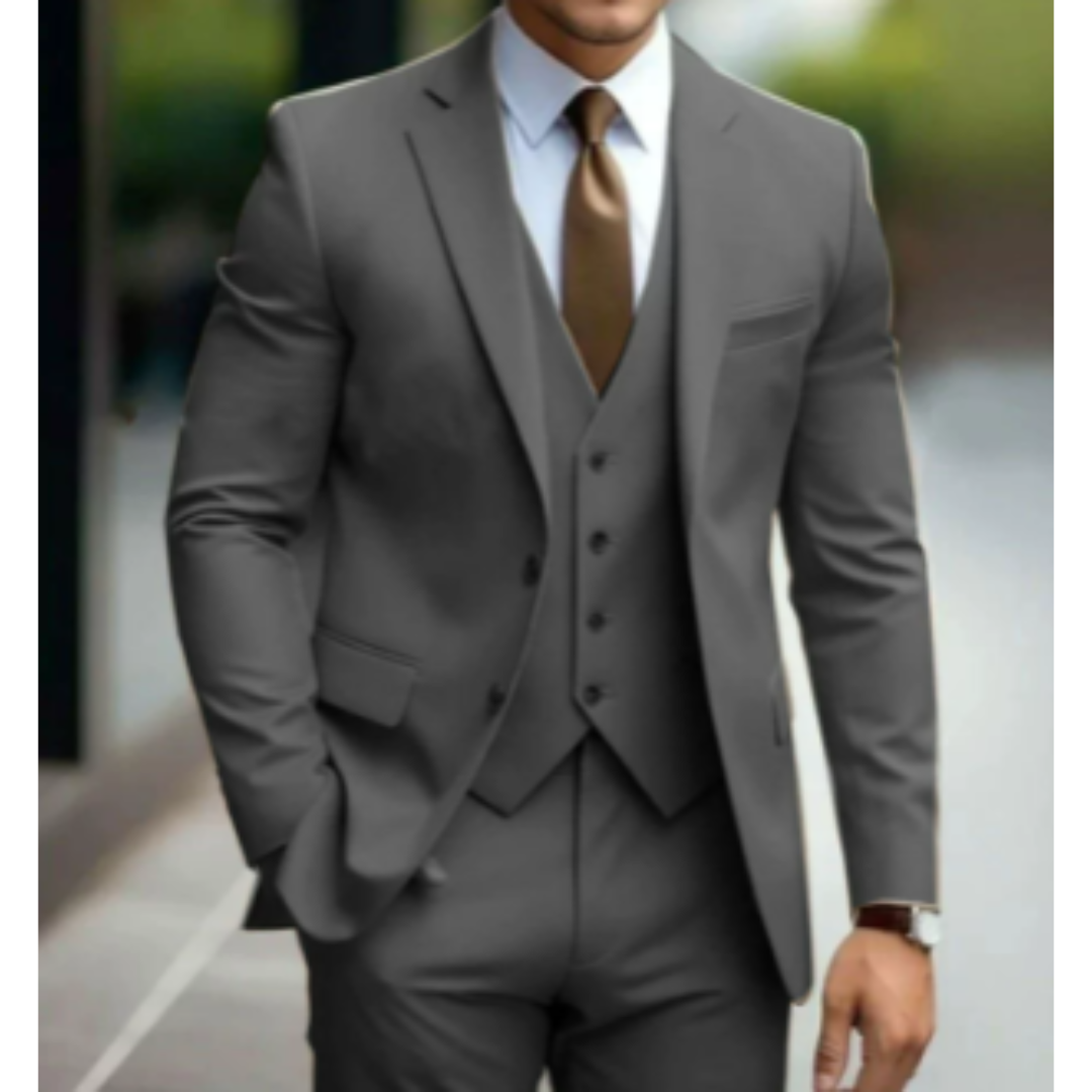 Men's 3-Piece Classic Wedding Guest Suit