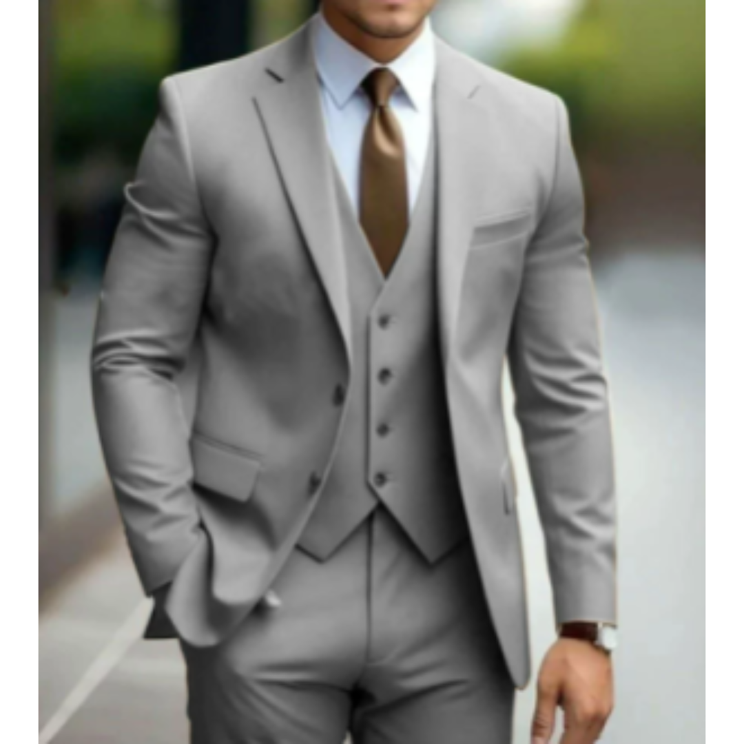 Men's 3-Piece Classic Wedding Guest Suit