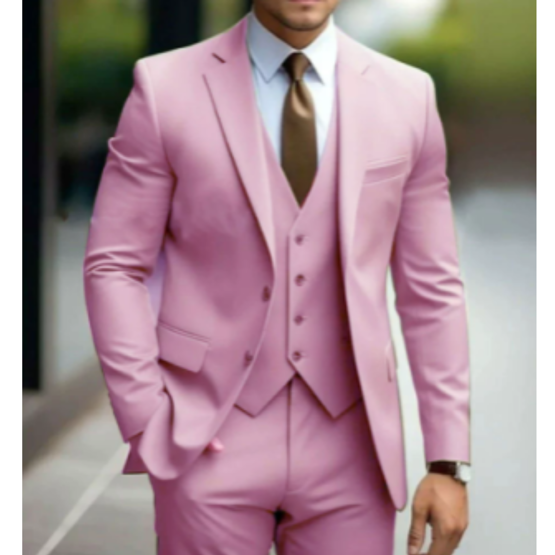 Men's 3-Piece Classic Wedding Guest Suit