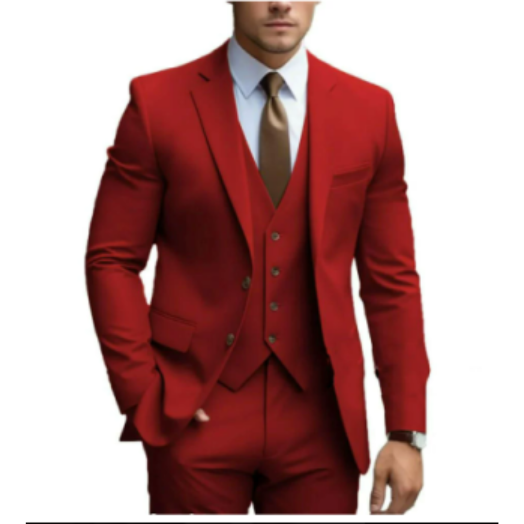 Men's 3-Piece Classic Wedding Guest Suit