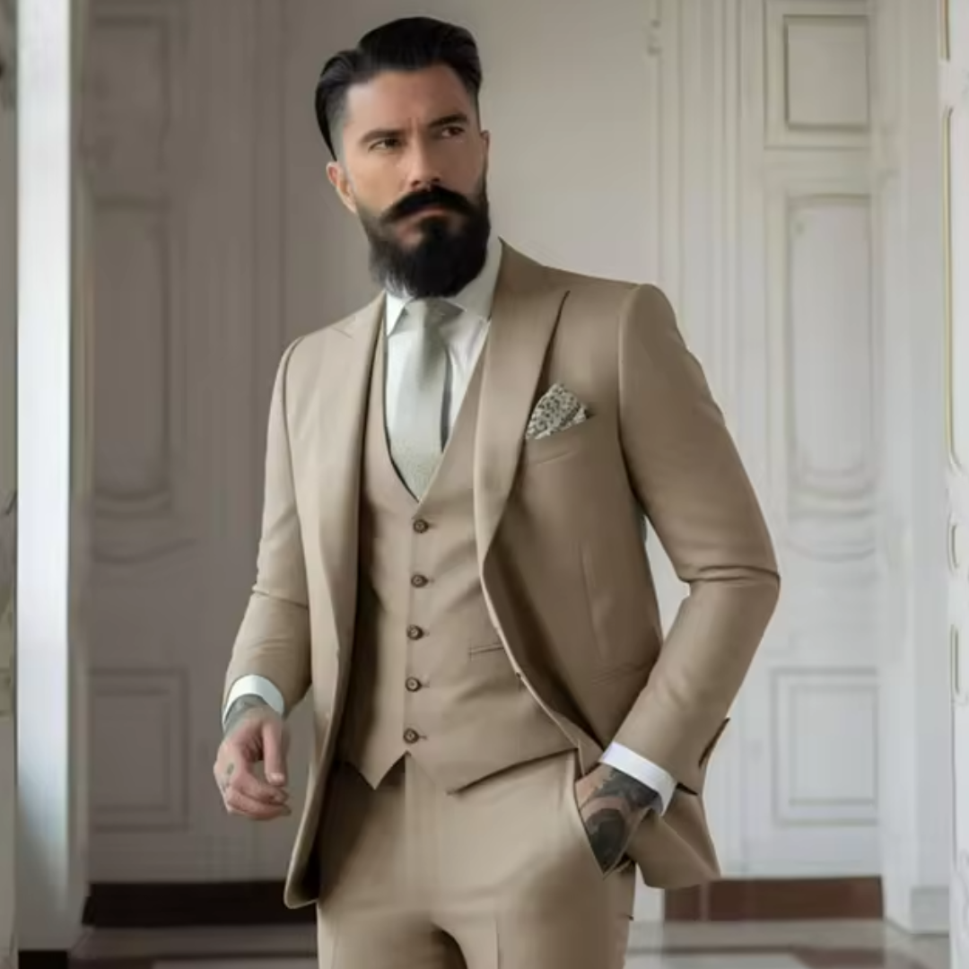 Men's 3-Piece Formal Wedding Guest Suit