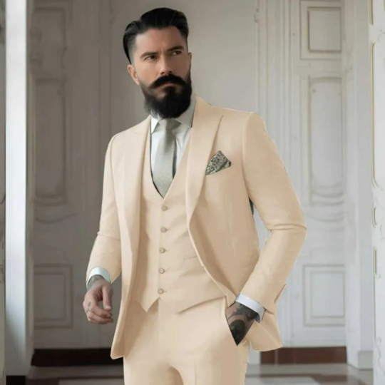 Men's 3-Piece Formal Wedding Guest Suit