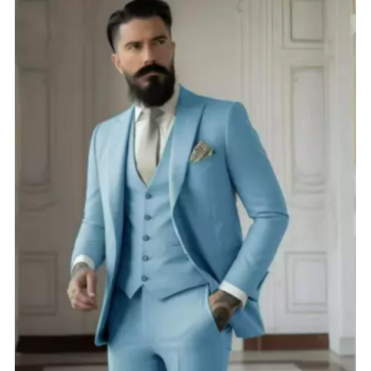 Men's 3-Piece Formal Wedding Guest Suit