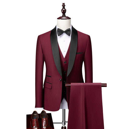 Men’s 3-Piece Slim Fit Formal Suit