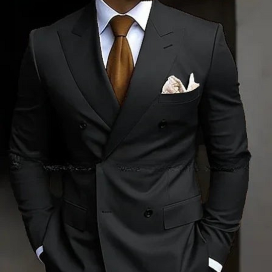 Men's Double Breasted 2-Piece Wedding Guest Suit Set