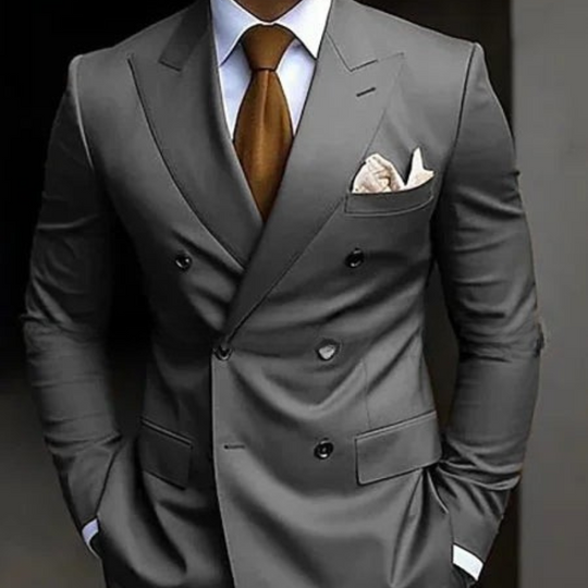 Men's Double Breasted 2-Piece Wedding Guest Suit Set