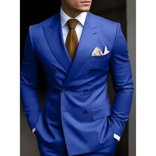 Men's Double-Breasted Modern Wedding Guest Suit