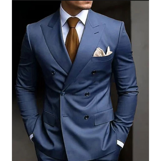 Men's Double-Breasted Modern Wedding Guest Suit