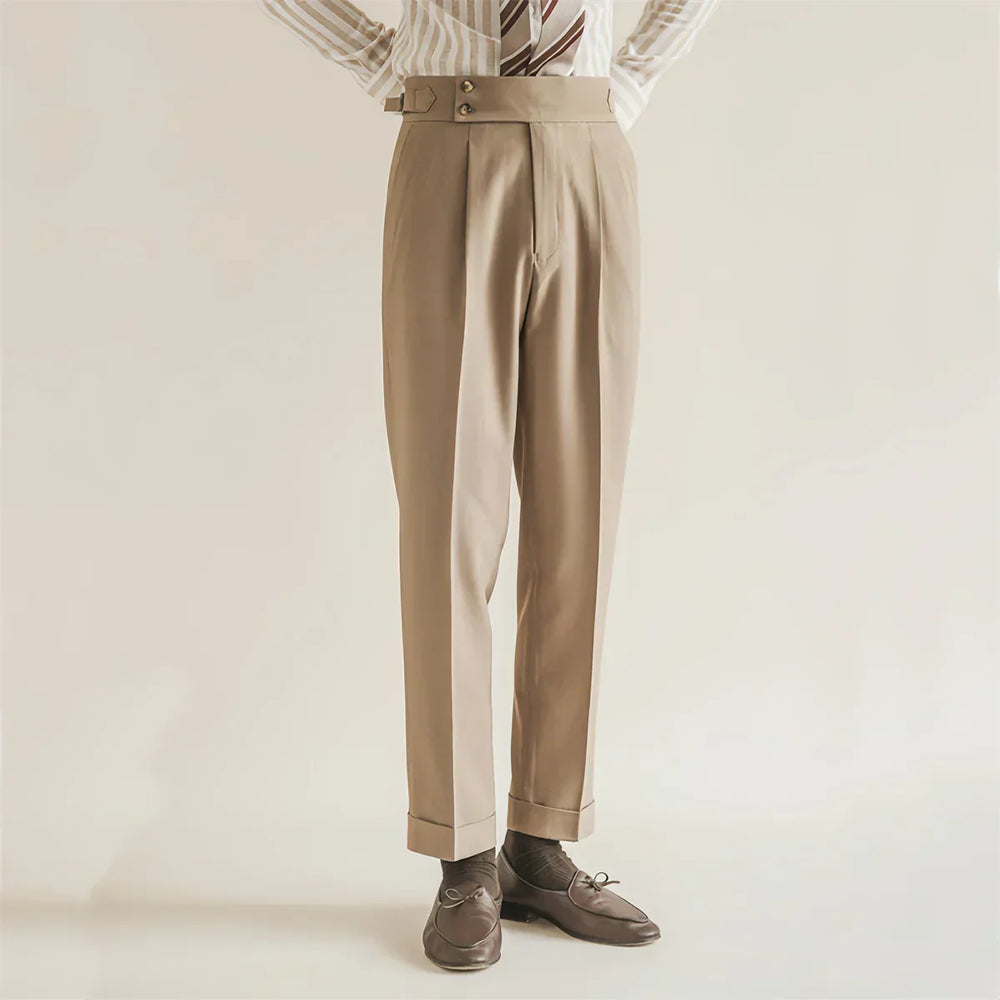 Carl | Cuffed Hem Trousers