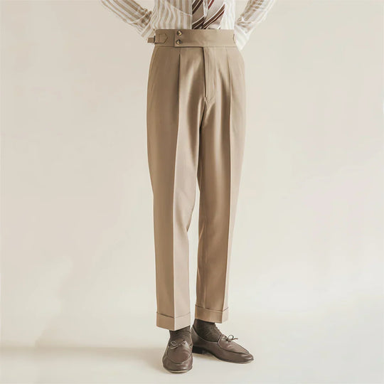 Carl | Cuffed Hem Trousers