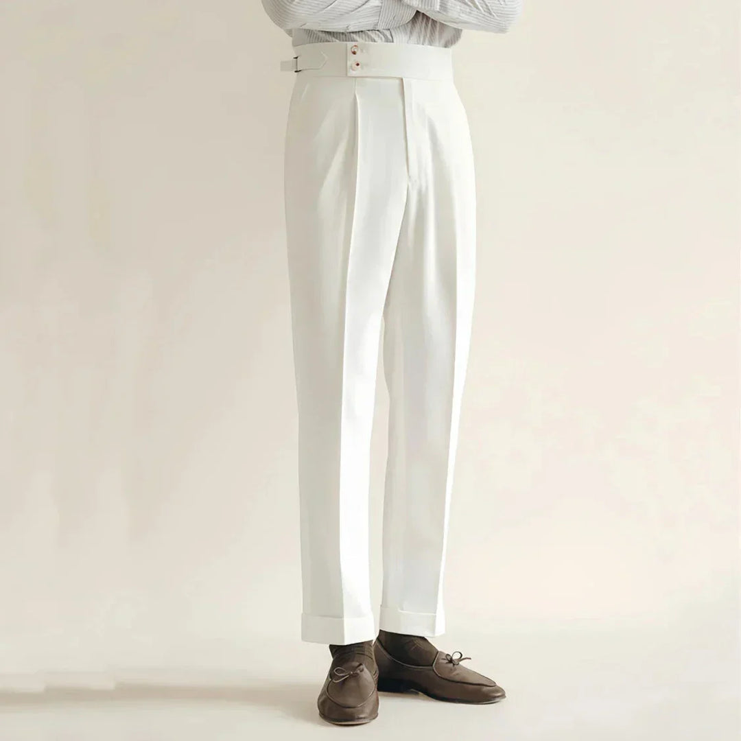Carl | Cuffed Hem Trousers