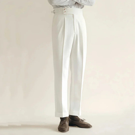 Carl | Cuffed Hem Trousers