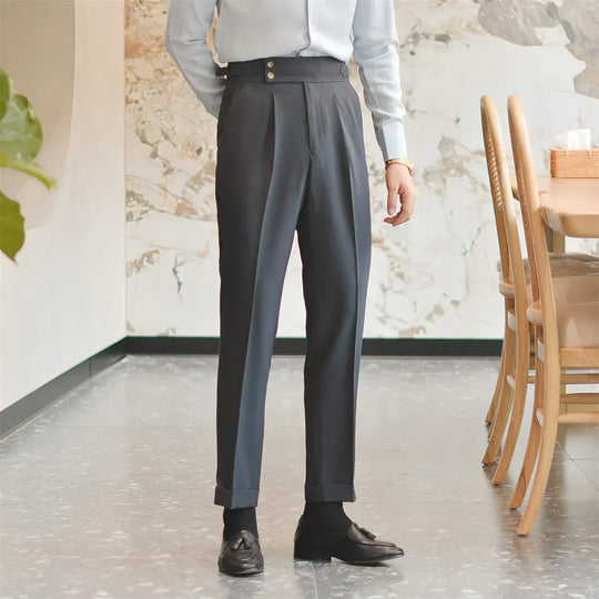 Carl | Cuffed Hem Trousers