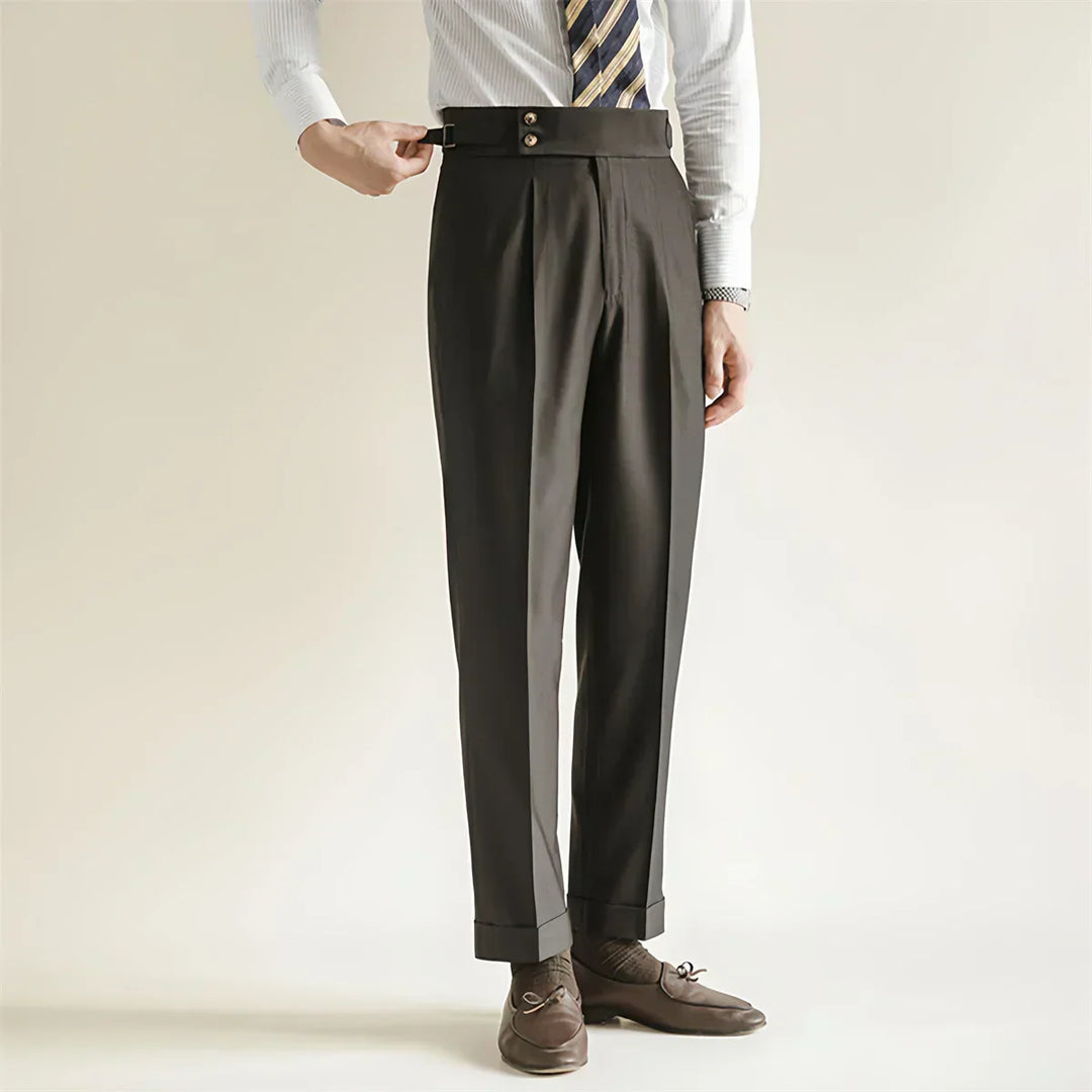 Carl | Cuffed Hem Trousers