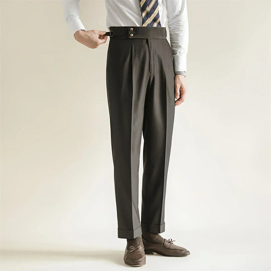 Carl | Cuffed Hem Trousers