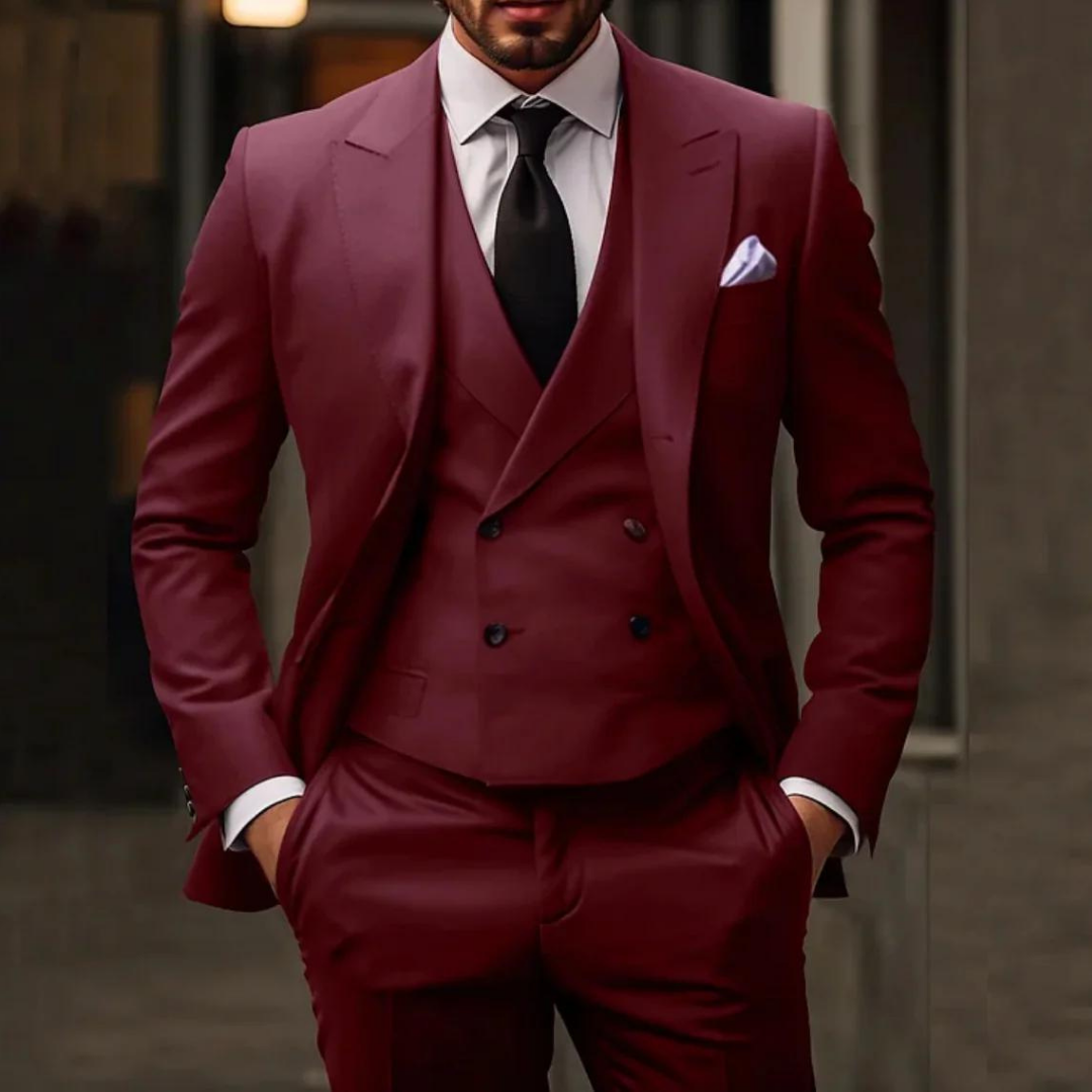 Men's Modern 3-Piece Wedding Guest Suit