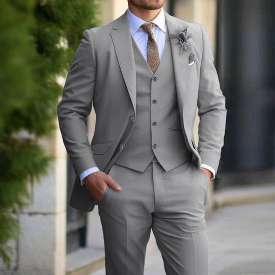 Men's Modern Wedding Guest Suit 3 Piece Set