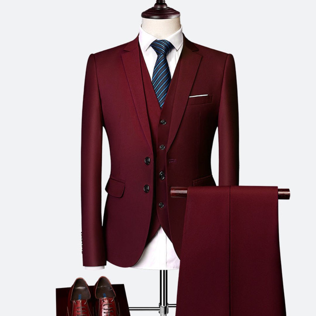 Men's Party 3-Piece Wedding Guest Suit