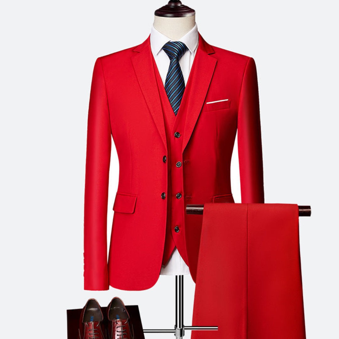 Men's Party 3-Piece Wedding Guest Suit