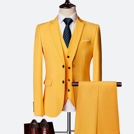 Men's Party 3-Piece Wedding Guest Suit