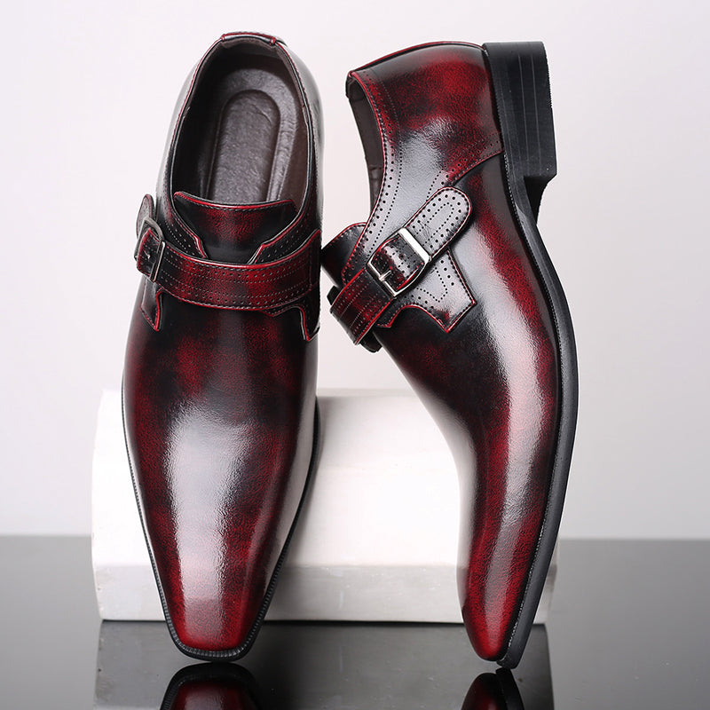 Lars | Cushioned Monk Strap Shoes