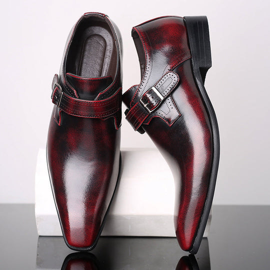 Lars | Cushioned Monk Strap Shoes
