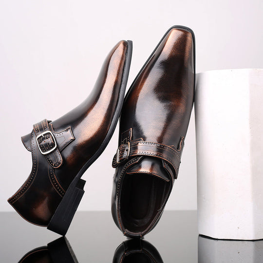 Lars | Cushioned Monk Strap Shoes