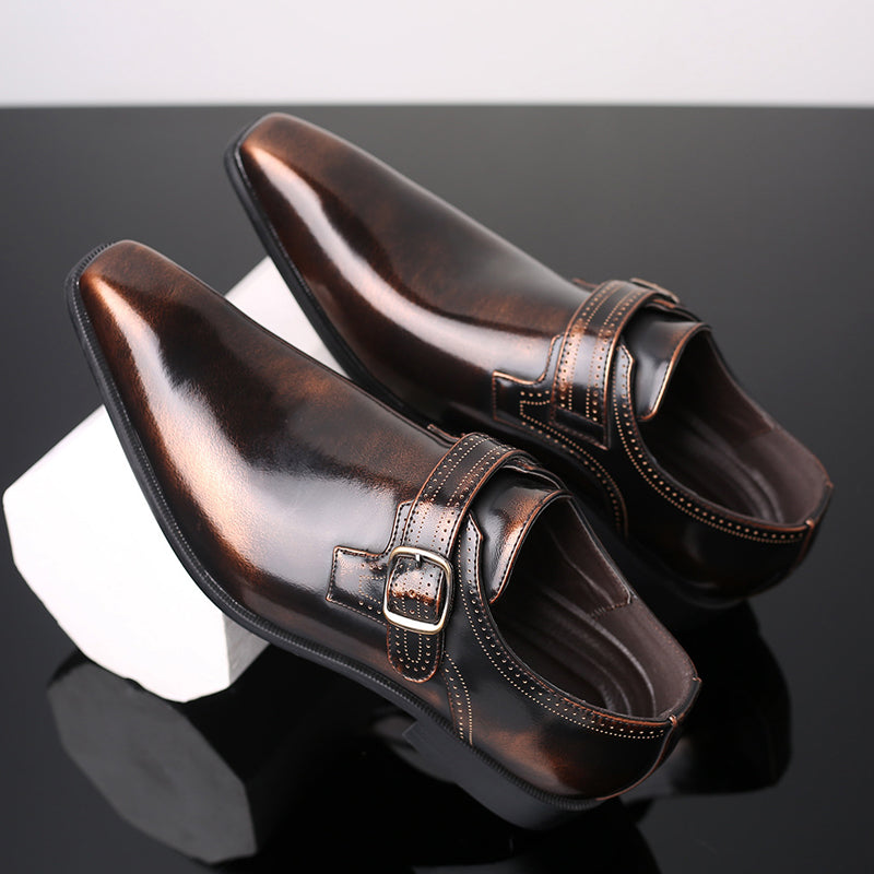 Lars | Cushioned Monk Strap Shoes