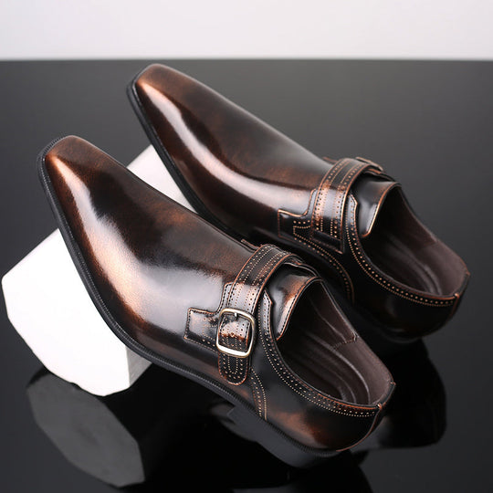 Lars | Cushioned Monk Strap Shoes