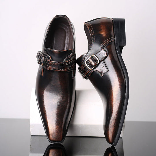 Lars | Cushioned Monk Strap Shoes