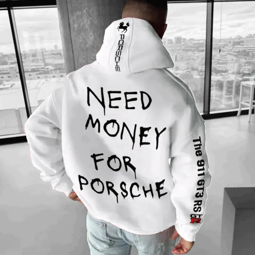 Men's Printed Warm Hoodie