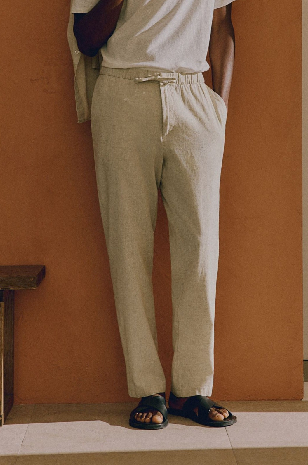 Chase | Drawstring Waist Tapered Leg Trousers