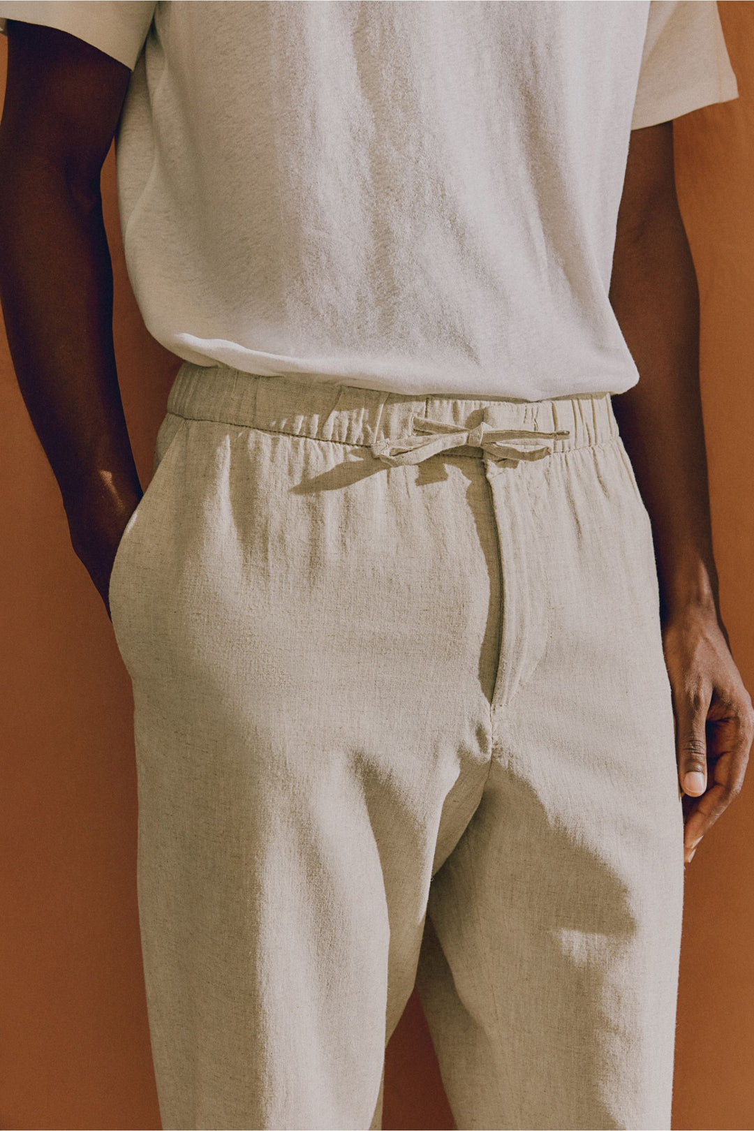Chase | Drawstring Waist Tapered Leg Trousers