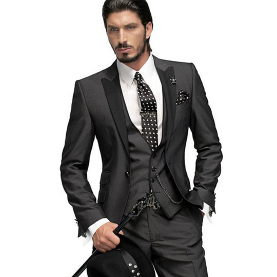 Men's Slim-Fit Formal Wedding Guest Suit