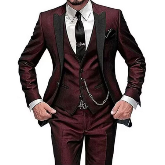 Men's Slim-Fit Formal Wedding Guest Suit