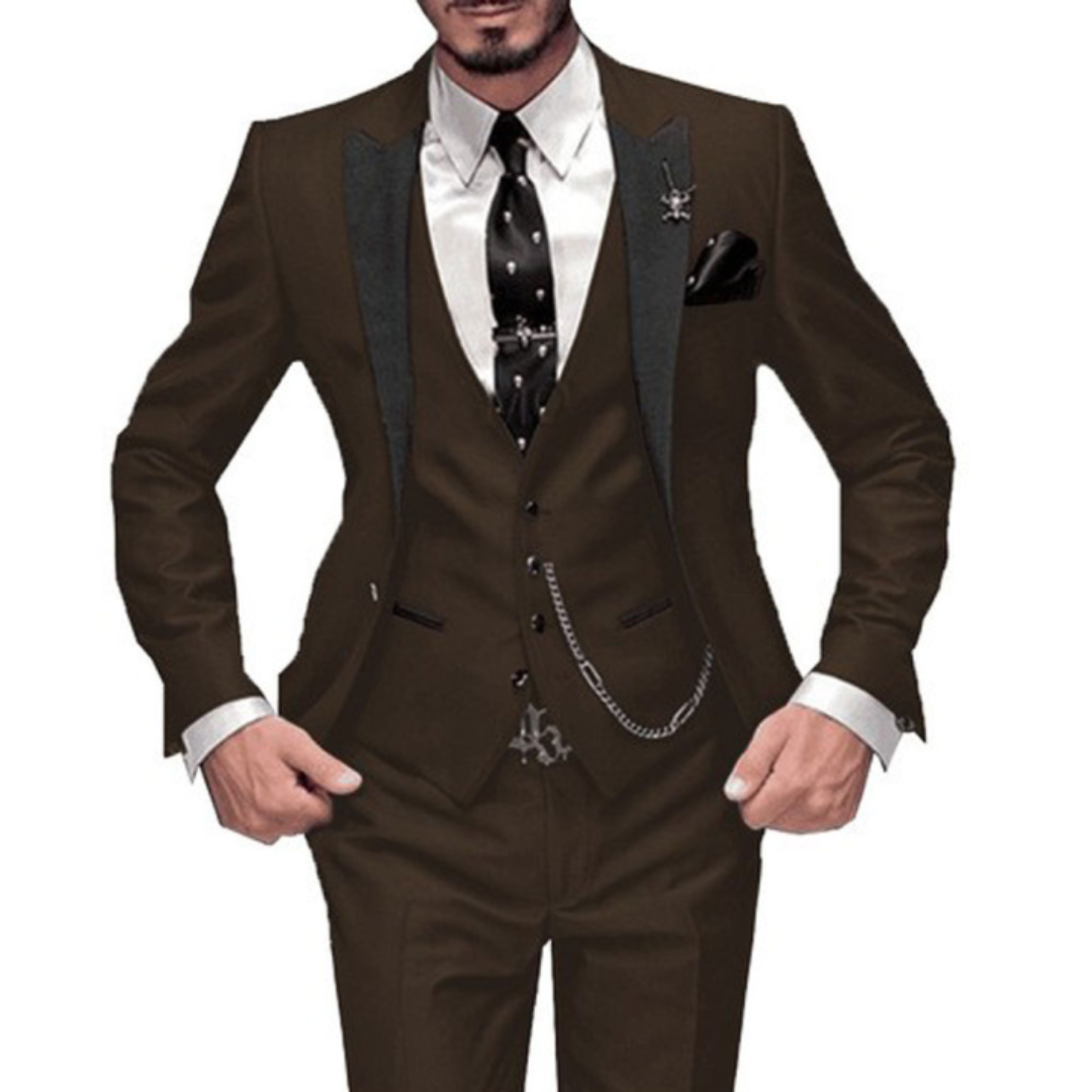 Men's Slim-Fit Formal Wedding Guest Suit
