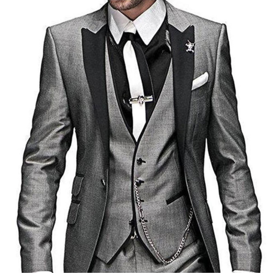 Men's Slim-Fit Formal Wedding Guest Suit