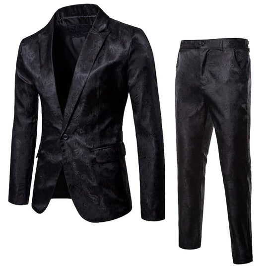 Men's Vintage 2 Piece Wedding Guest Suit