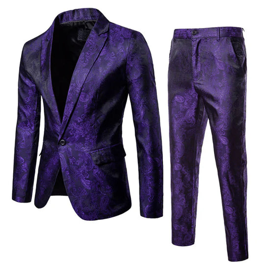 Men's Vintage 2 Piece Wedding Guest Suit