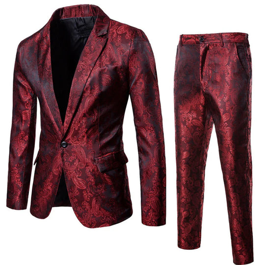 Men's Vintage 2 Piece Wedding Guest Suit