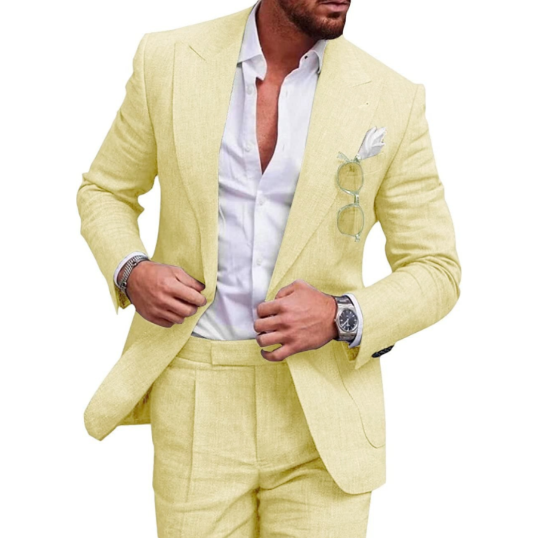 Men's Vintage 3-Piece Wedding Guest Suit