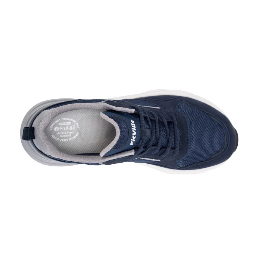 Men’s Wide Fit Trainers With Cushioned Sole