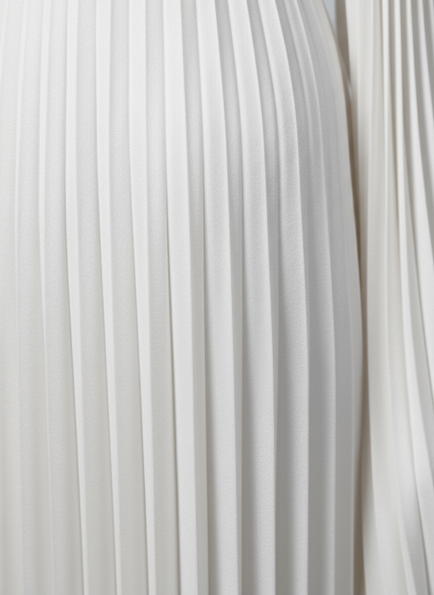 Women's Pleated Long Sleeve Maxi Wedding Guest Dress