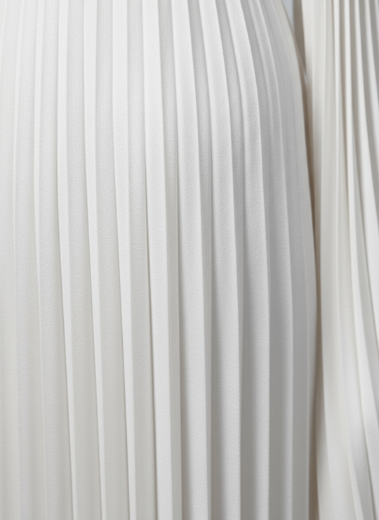 Women's Pleated Long Sleeve Maxi Wedding Guest Dress