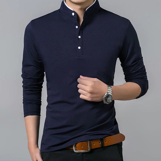 Men's Slim Fit Long Sleeve Top